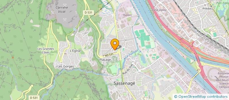 localisation de l'entreprise GSZA  SASSENAGE