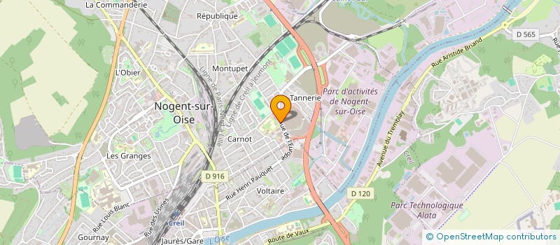 localisation de l'entreprise GT 55 à NOGENT-SUR-OISE