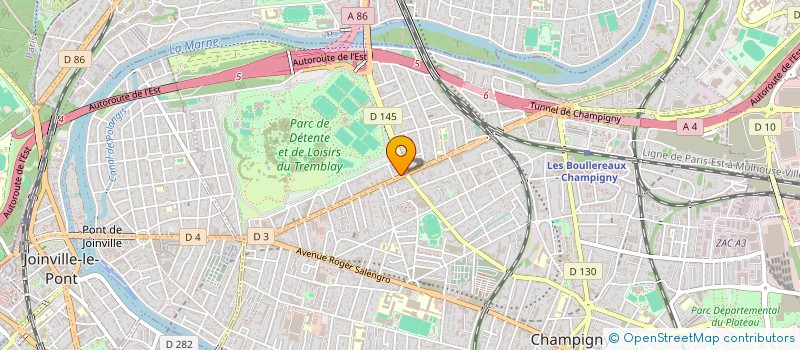 localisation de l'entreprise GT 7 à CHAMPIGNY-SUR-MARNE