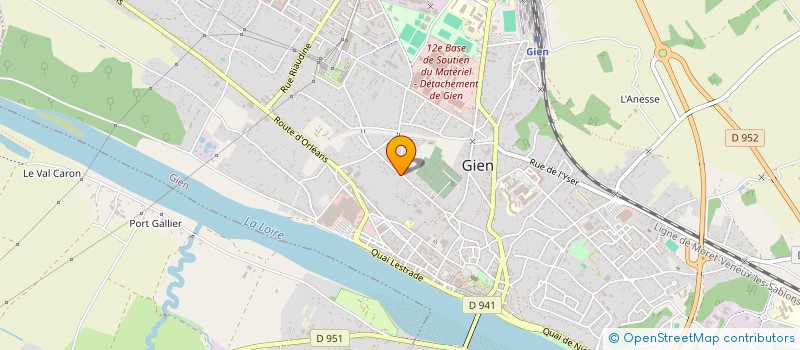 localisation de l'entreprise GT 722  GIEN