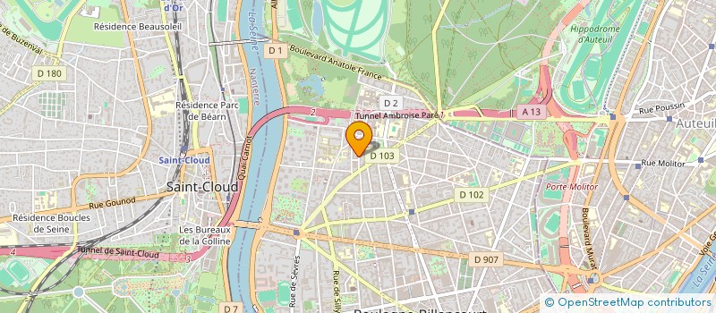 localisation de l'entreprise GT ADVICE à BOULOGNE-BILLANCOURT