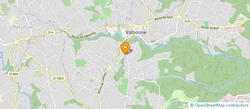 localisation de l'entreprise GT AGENCEMENT & MOBILIER à VALBONNE
