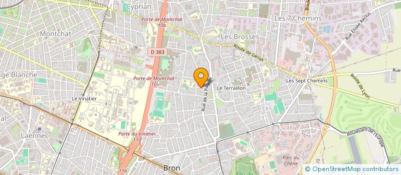 localisation de l'entreprise GT AUTO à BRON