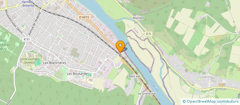 localisation de l'entreprise GT AUTO à VERNON