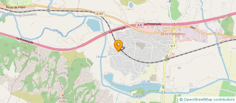 localisation de l'entreprise GT AUTO 83  ROQUEBRUNE-SUR-ARGENS