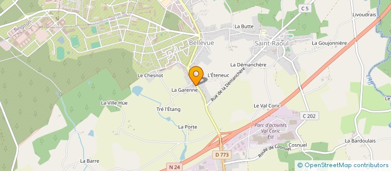 localisation de l'entreprise GT AUTOMOBILES à GUER