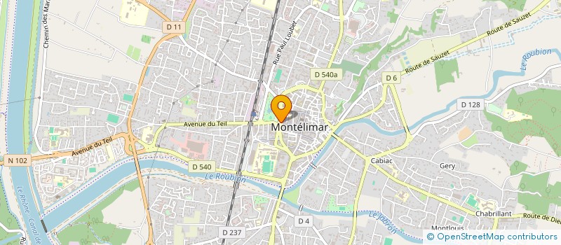 localisation de l'entreprise GT AVOCAT  MONTELIMAR