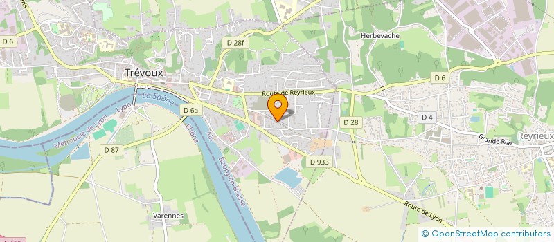 localisation de l'entreprise GT BENNES à TREVOUX