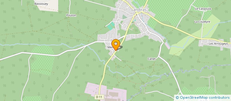 localisation de l'entreprise GT BOIS  LANDIRAS