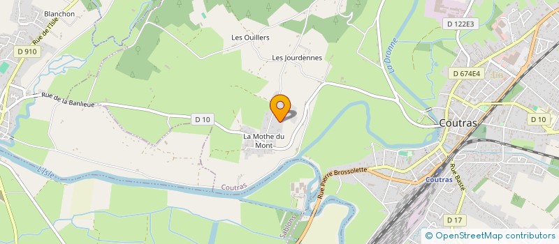 localisation de l'entreprise GT BRIDGE  COUTRAS