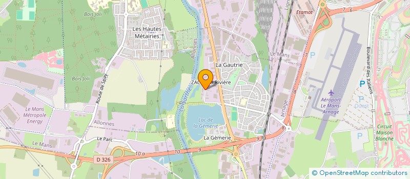 localisation de l'entreprise GT CANALISATIONS  ARNAGE