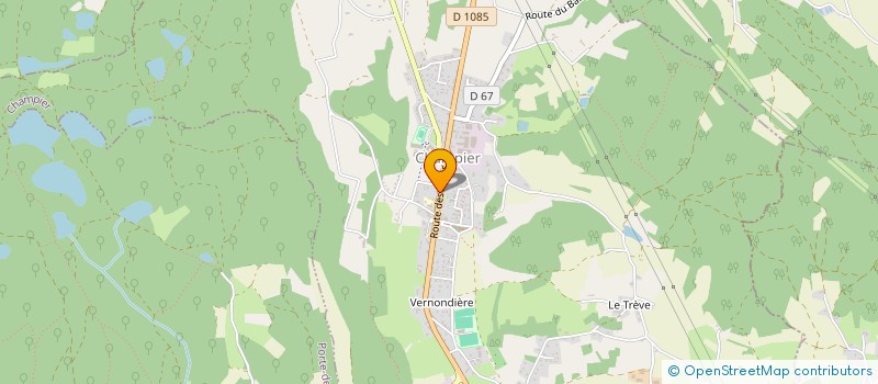 localisation de l'entreprise GT CLOTURES à CHAMPIER