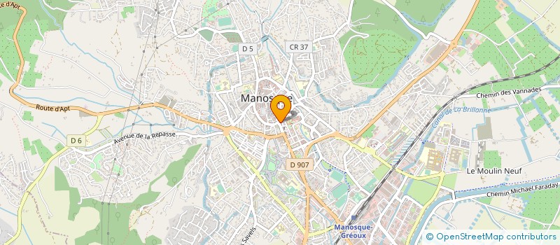 localisation de l'entreprise GT CONSTRUCTION à MANOSQUE