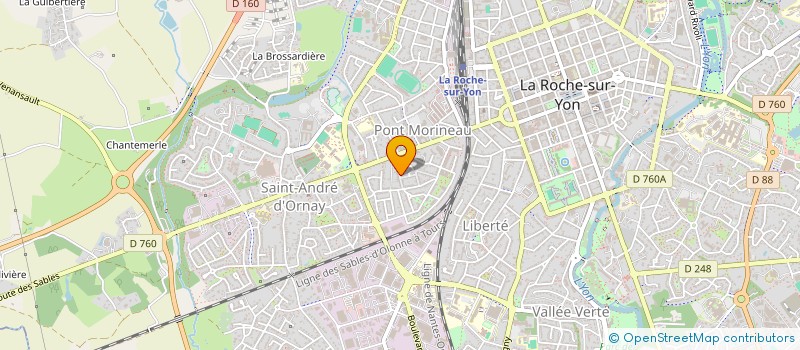 localisation de l'entreprise GT CONSULTING à LA ROCHE-SUR-YON
