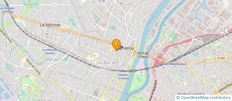 localisation de l'entreprise GT COORDINATION à CHATOU
