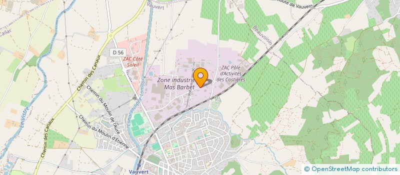 localisation de l'entreprise GT DISTRIBUTION  VAUVERT