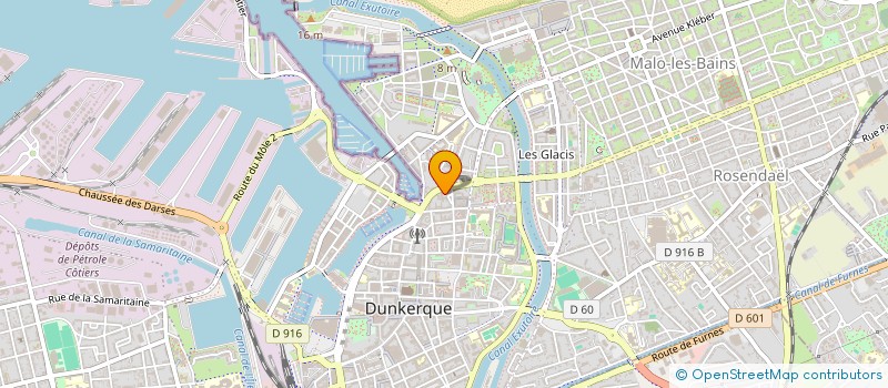 localisation de l'entreprise GT DK à DUNKERQUE