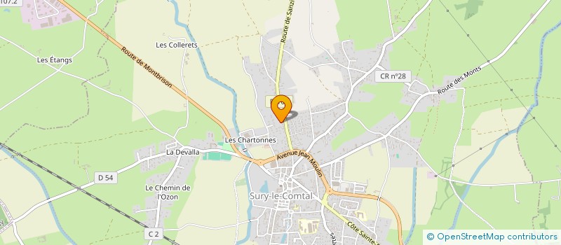 localisation de l'entreprise GT DU COMTAL  SURY-LE-COMTAL