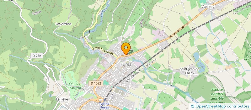 localisation de l'entreprise GT ENERGIES  TULLINS