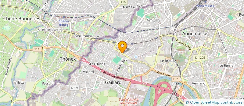 localisation de l'entreprise GT ENERGIES RENOUVELABLES  GAILLARD