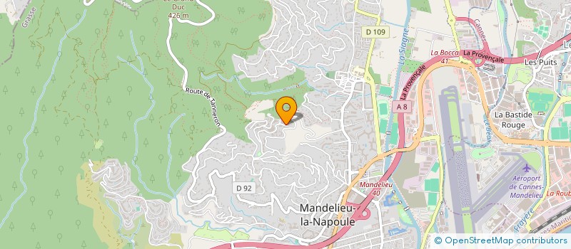 localisation de l'entreprise GT ENVIRONNEMENT  MANDELIEU-LA-NAPOULE