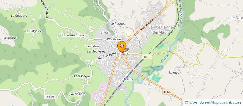 localisation de l'entreprise GT FIBRE à MAURS
