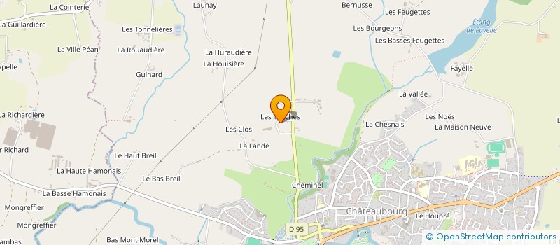 localisation de l'entreprise GT FINANCES à CHATEAUBOURG