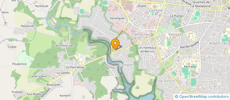 localisation de l'entreprise GT FRANCE à VANNES