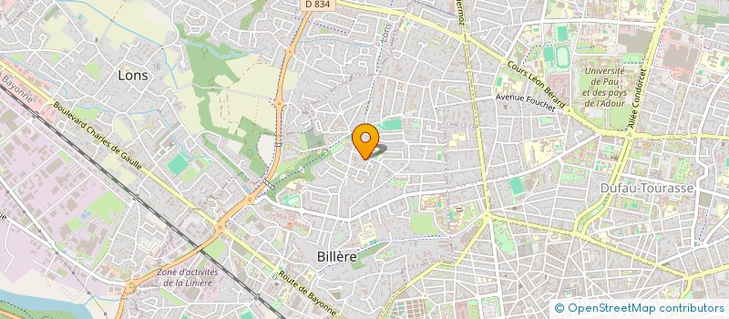 localisation de l'entreprise GT GOURETTE  BILLERE