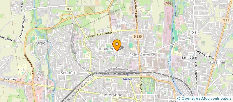 localisation de l'entreprise GT HOLDING  TARBES