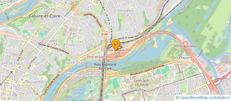 localisation de l'entreprise GT HOLDING  CALUIRE-ET-CUIRE