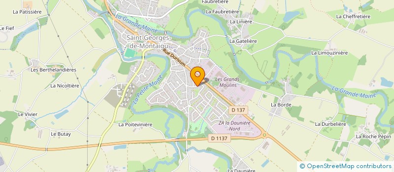 localisation de l'entreprise GT IMMO à MONTAIGU-VENDEE