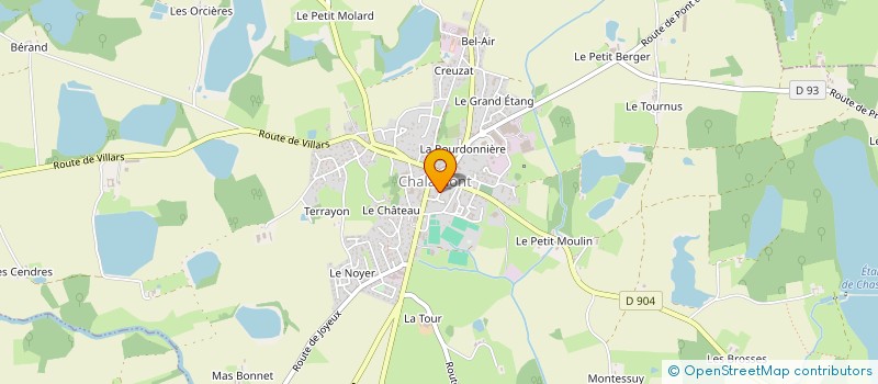 localisation de l'entreprise GT IMMO  CHALAMONT