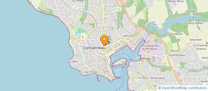localisation de l'entreprise GT IMMO  CONCARNEAU