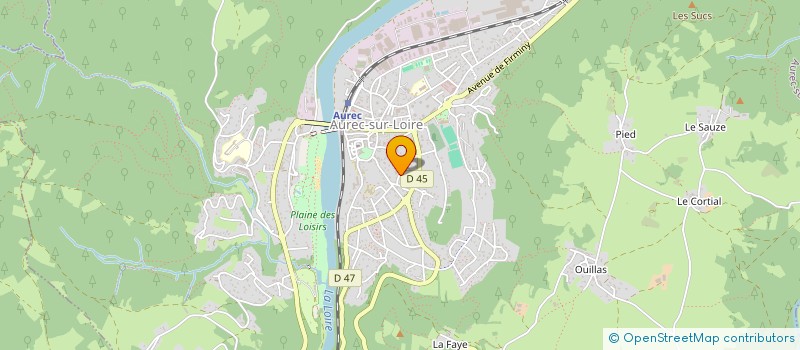 localisation de l'entreprise GT IMMO  AUREC-SUR-LOIRE