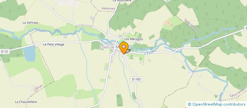 localisation de l'entreprise GT IMMO  ESVES-LE-MOUTIER