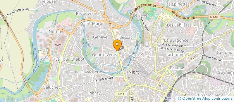 localisation de l'entreprise GT IMMOBILIER  NIORT