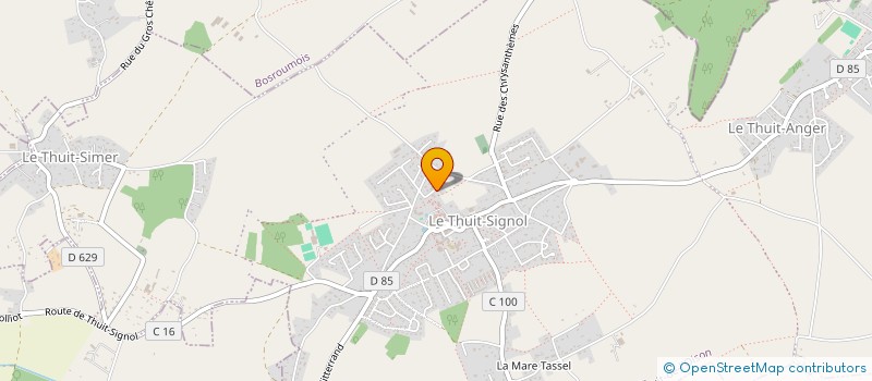 localisation de l'entreprise GT INVEST  LE THUIT DE L'OISON