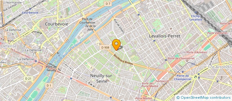 localisation de l'entreprise GT INVEST à NEUILLY-SUR-SEINE