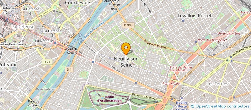 localisation de l'entreprise GT INVEST à NEUILLY-SUR-SEINE