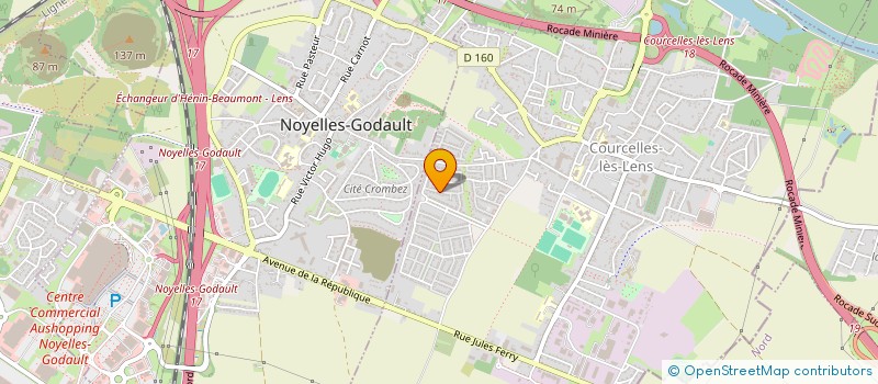 localisation de l'entreprise GT INVESTISSEMENT  COURCELLES-LES-LENS