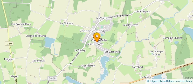 localisation de l'entreprise GT ISOLATION à CHANOZ-CHATENAY