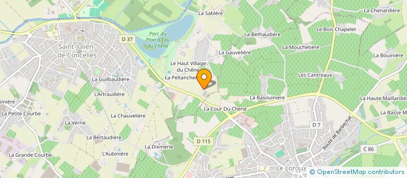 localisation de l'entreprise GT JUSSIAUME à SAINT-JULIEN-DE-CONCELLES