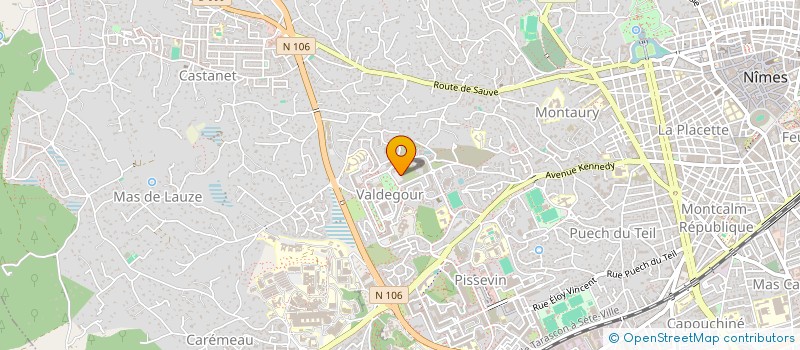 localisation de l'entreprise GT KINE  NIMES