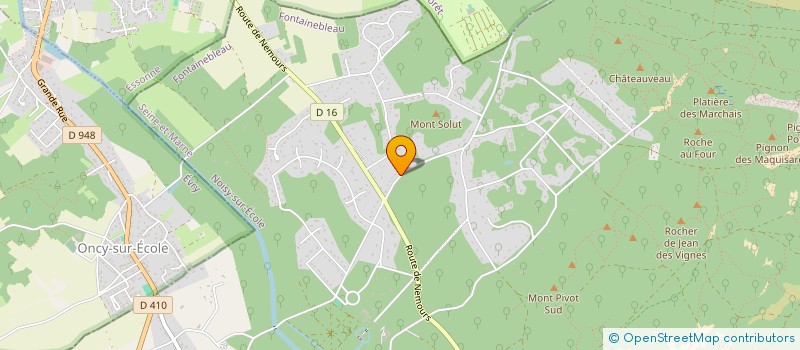 localisation de l'entreprise GT. LES 3 PIGNONS à NOISY-SUR-ECOLE