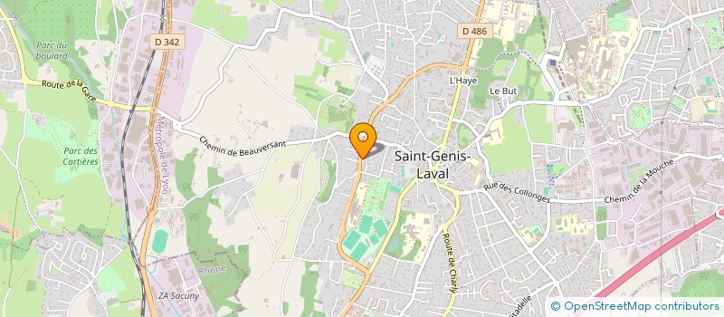 localisation de l'entreprise GT LES ALLUES  SAINT-GENIS-LAVAL