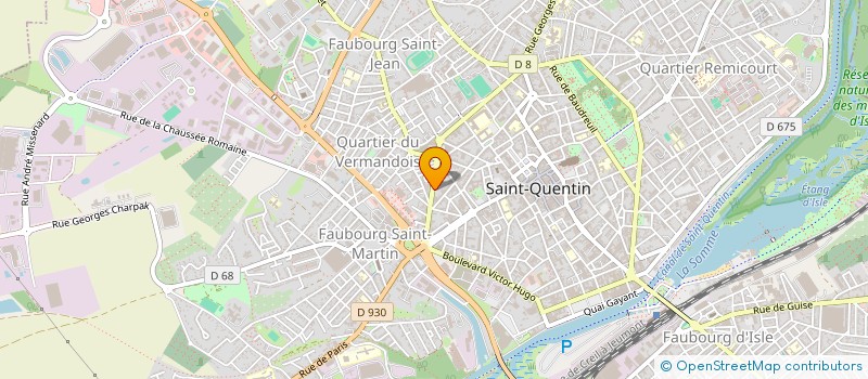 localisation de l'entreprise GT MAISON ROUGE  SAINT-QUENTIN