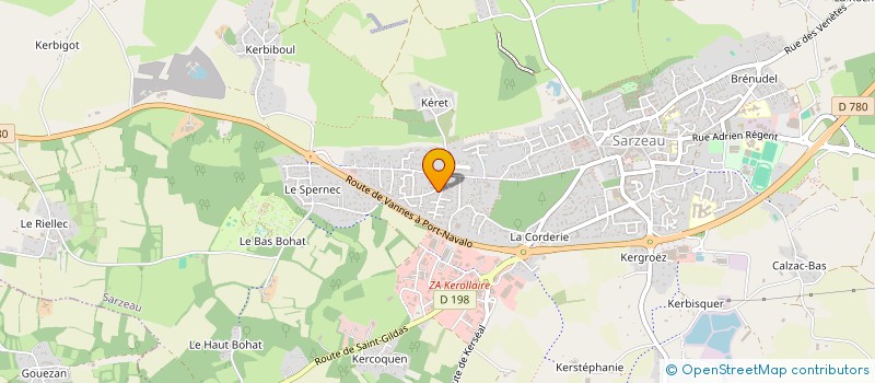 localisation de l'entreprise GT MARINE  SARZEAU