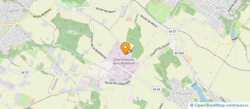 localisation de l'entreprise GT MAT à FLOURENS