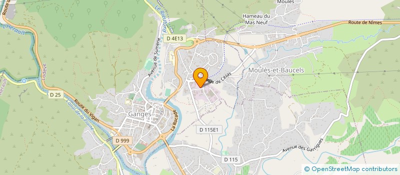 localisation de l'entreprise GT METAUX  GANGES